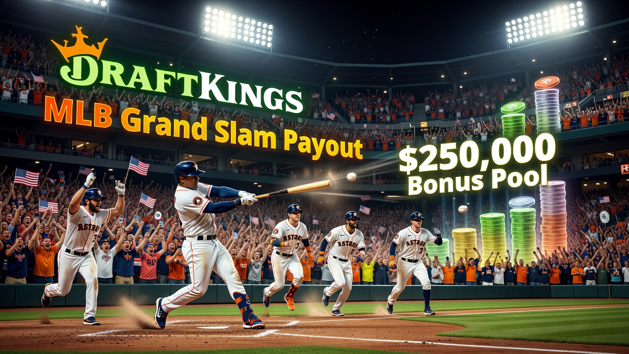DraftKings lança promoção que transforma grand slams da MLB em prêmio coletivo