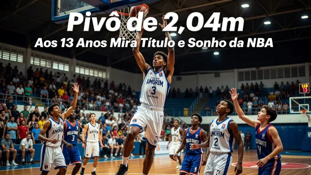 Pivô de 2,04m Aos 13 Anos Mira Título e Sonho da NBA